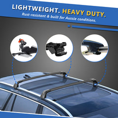Lockable Aluminium Roof Rack Cross Bars For BYD ATTO 2 (2025-2026)