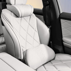 Nappa Leather Neck & Lumbar Support Pillow Pack