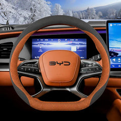 Car Steering Wheel Cover Ultra Thin Leather For BYD Sealion 7 (2025-2026)