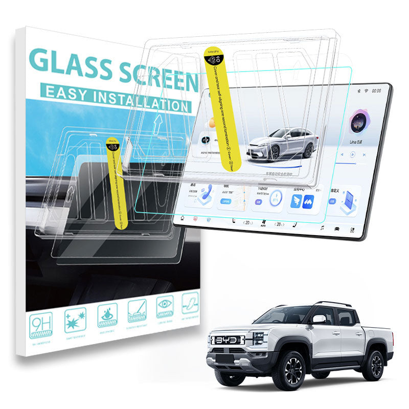 HD Dust-Free Installation Tempered Glass Screen Protector for BYD Shark 6 (2024-2026)