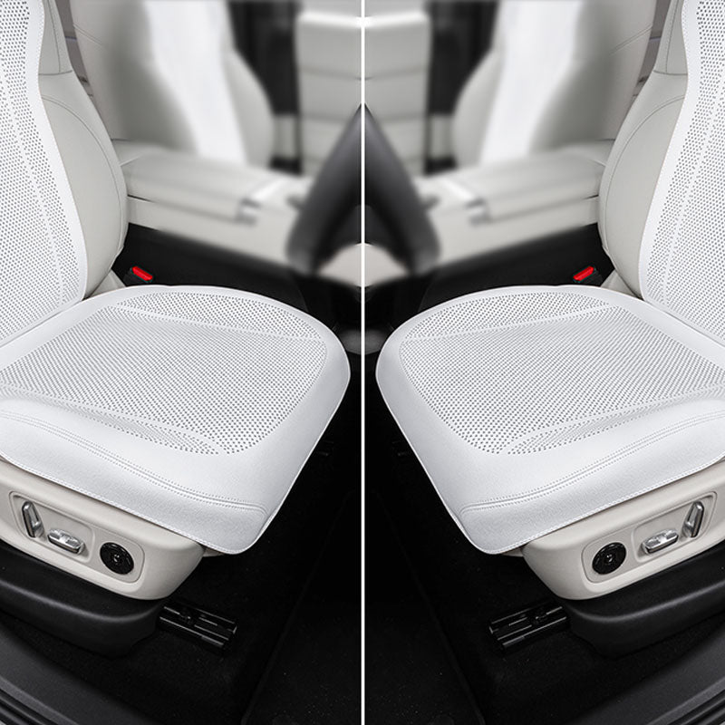 Nappa Leather Car Seat Cushion & Backrest Set