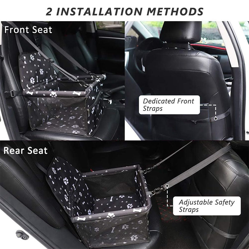 Foldable Pet Car Seat & Travel Bed