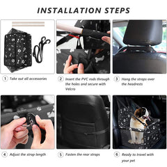 Foldable Pet Car Seat & Travel Bed