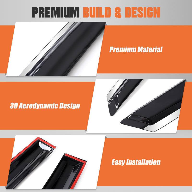 Weather Shields Window Visors For BYD Shark 6 (2025-2026)