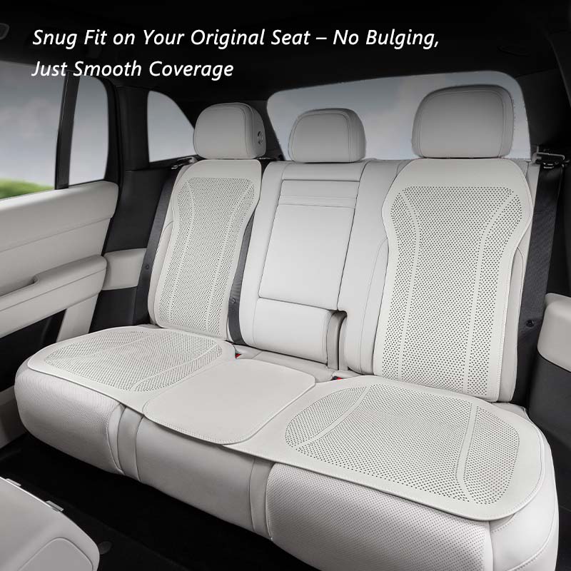 Nappa Leather Car Seat Cushion & Backrest Set