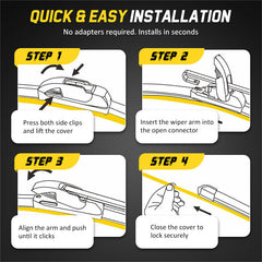 Front Wiper Blades For BYD Dolphin (2023-2026)