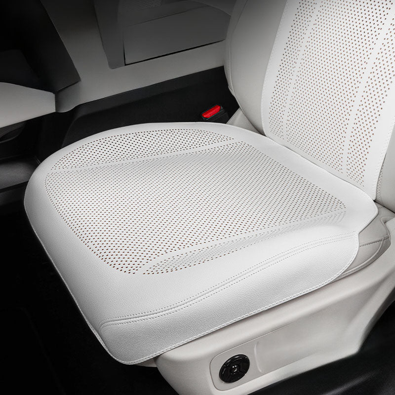 Nappa Leather Car Seat Cushion & Backrest Set