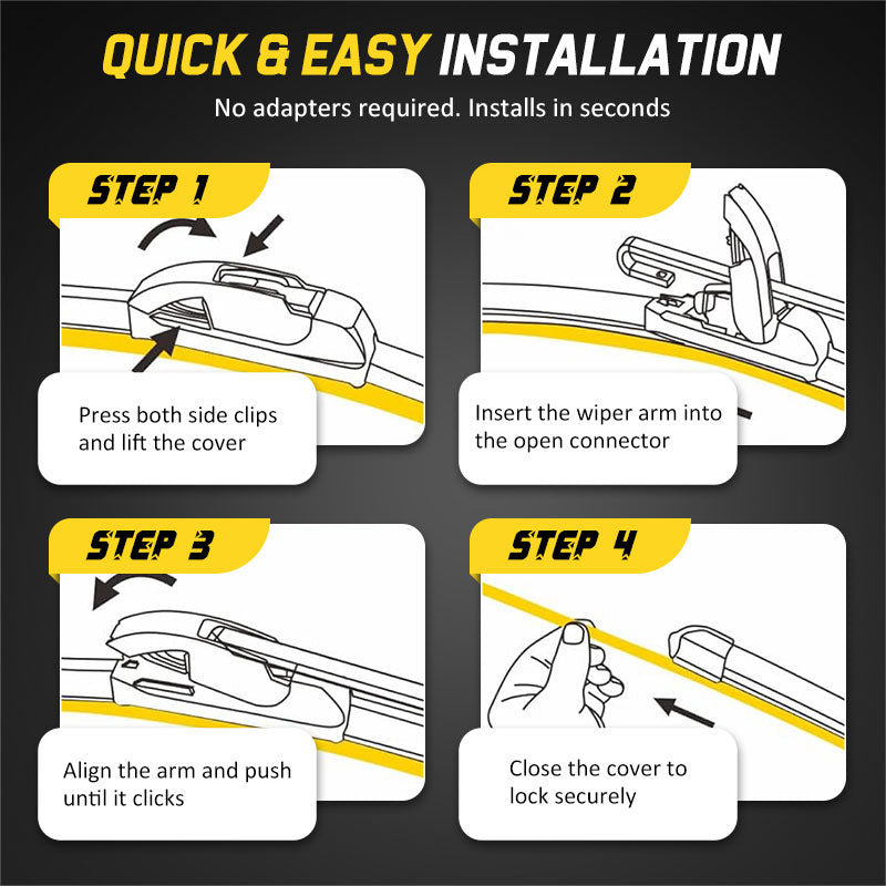 Front Wiper Blades For BYD Shark 6 (2024-2026)