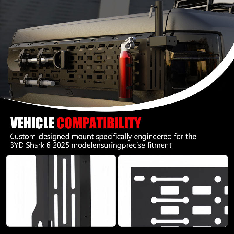 Tailgate MOLLE Storage Panel for BYD Shark 6 (2024-2026)