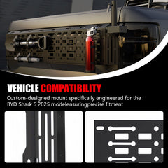 Tailgate MOLLE Storage Panel for BYD Shark 6 (2024-2026)