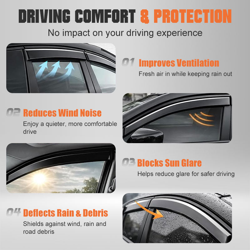 Weather Shields Window Visors For BYD Shark 6 (2025-2026)