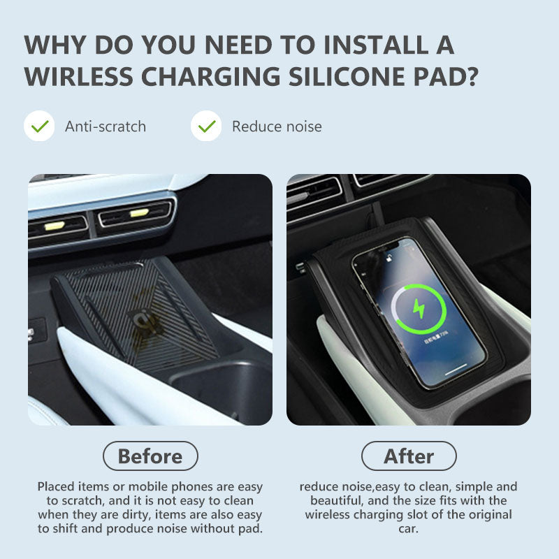 Central Control Wireless Charging Silicone Pad For BYD ATTO 1 (2026)