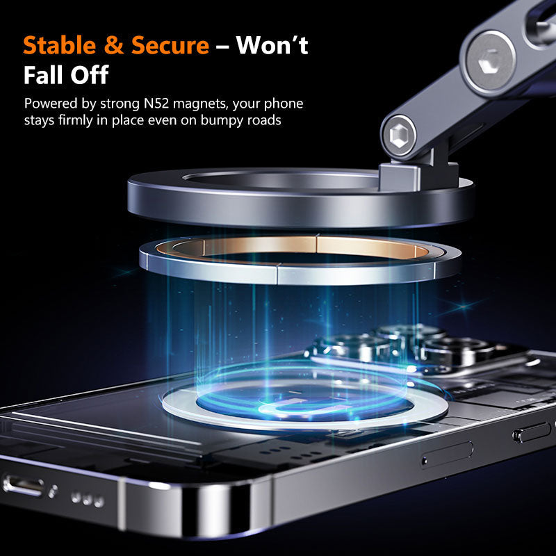 Rotatable Magnetic Dash Phone Holder