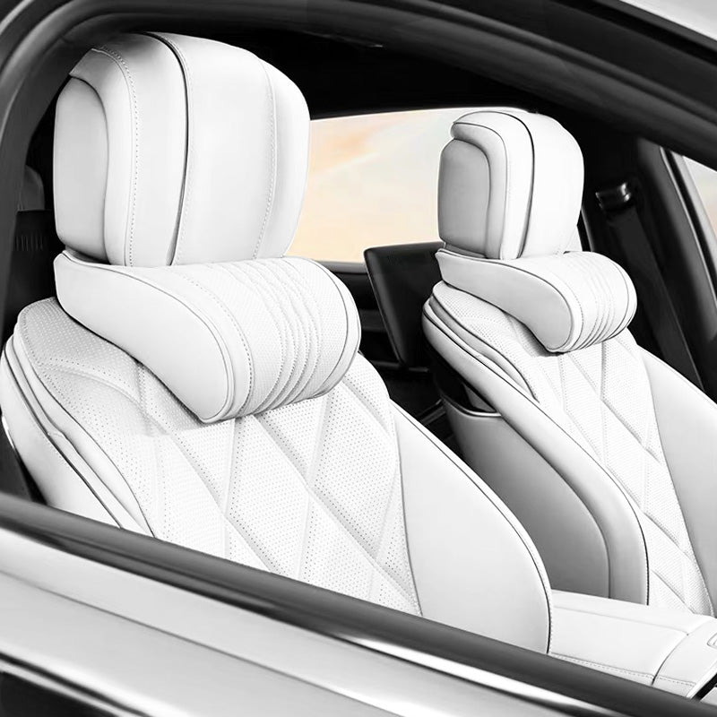 Nappa Leather Neck & Lumbar Support Pillow Pack