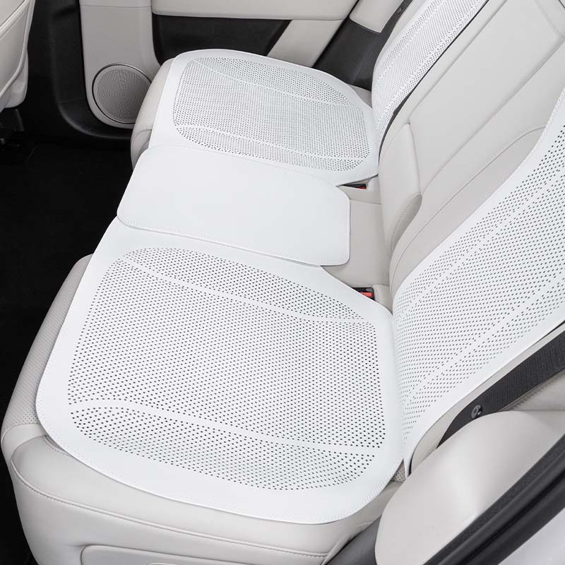 Nappa Leather Car Seat Cushion & Backrest Set